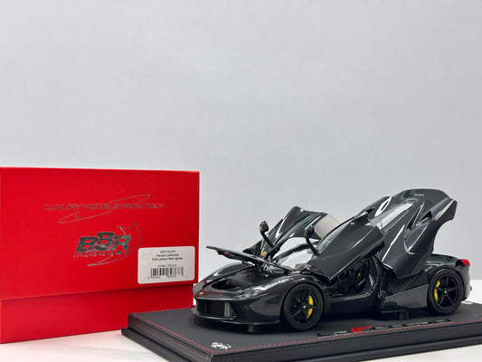 BBR 1/18 Ferrari LaFerrari Alloy Alloy Full Opening Leather Sole Black Knight BBR182244