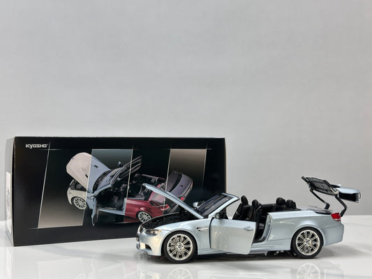 KYOSHO 1/18 BMW M3 Convertible (E93M) Silver 08738SS