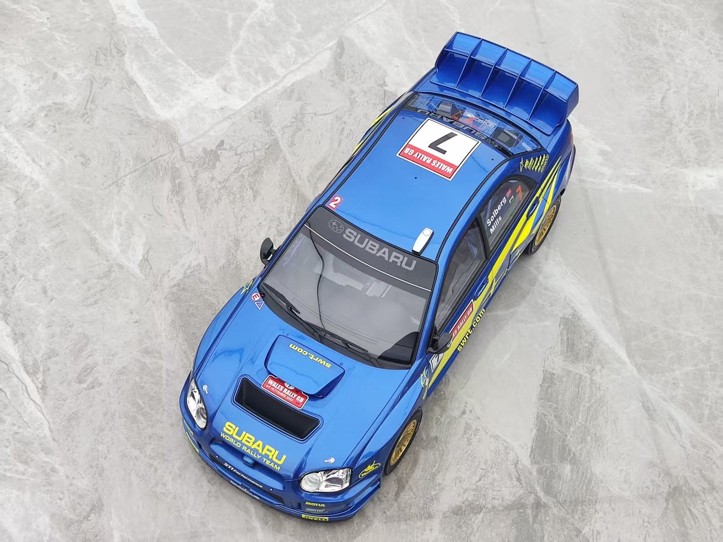 OTTO 1/12 Subaru Impreza (S9) WRC Blue G092
