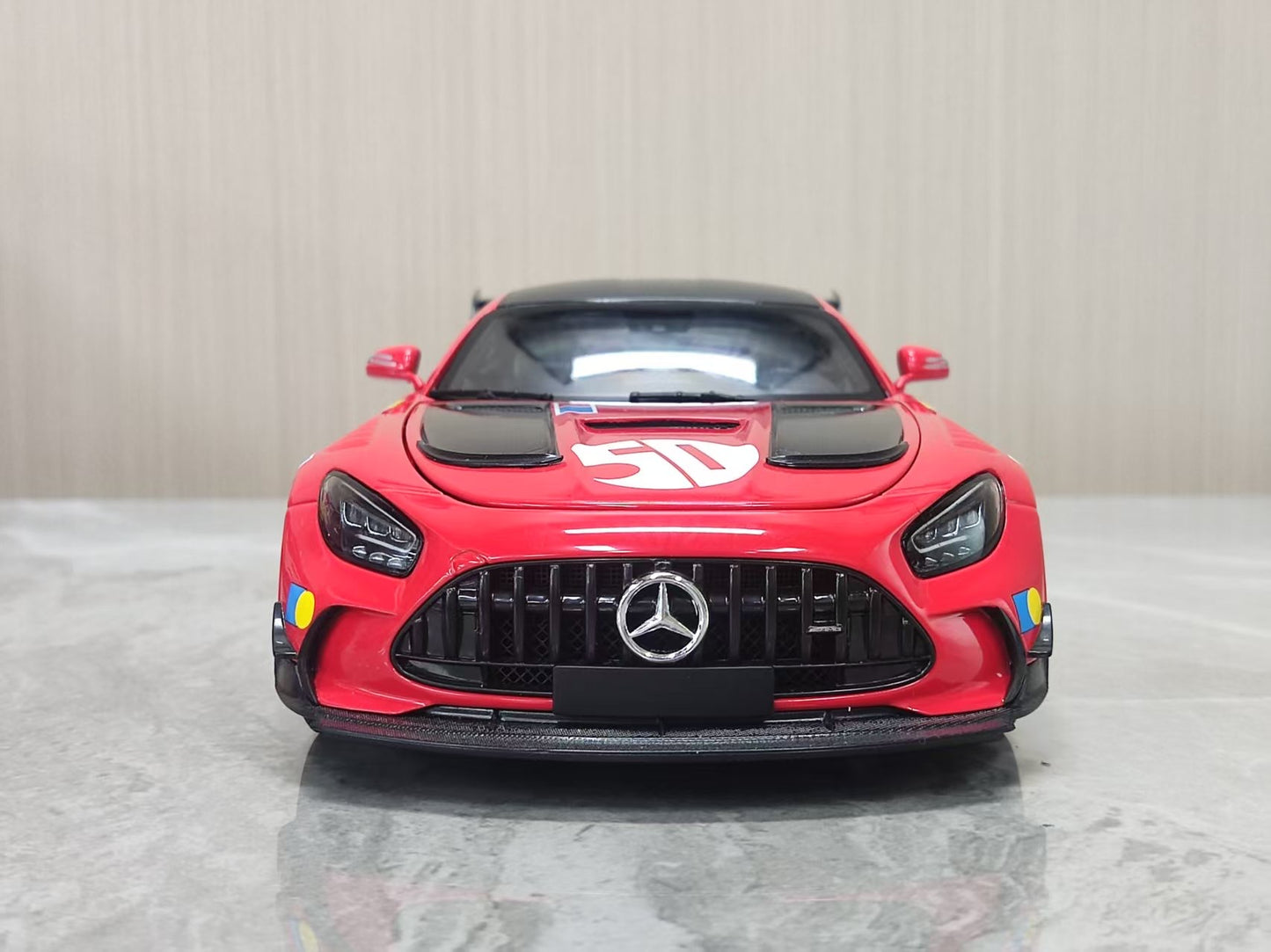 MINICHAMPS 1:18 Mercedes-AMG GT Black Series – Red with Livery (113032028)