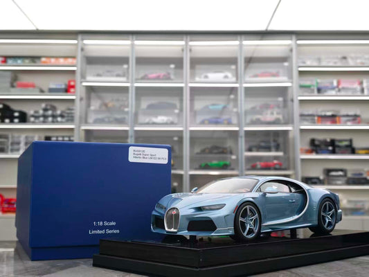 MR 1/18 Bugatti Chiron Super Sport Atlantic Blue BUG012E