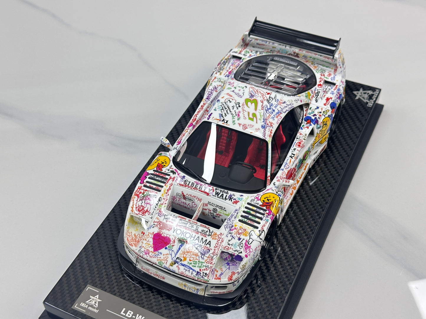 BBA MODEL 1/18 Ferrari F40 Widebody – Hand-Painted Graffiti Livery (BBA090)