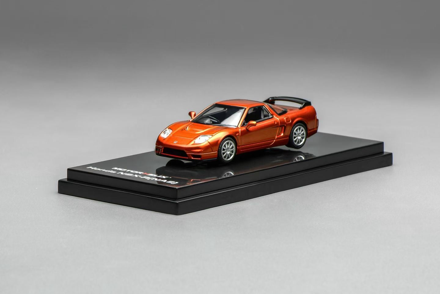 MOTORHELIX 1/64 Diecast Car Model: Honda NSX-R (NA2), Metallic Orange