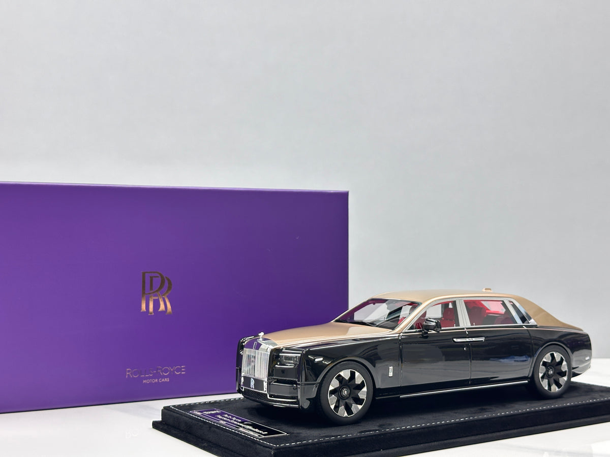 HH Model 1/18 Rolls-Royce Phantom Series II Diamond Black/Champagne Gold HH736