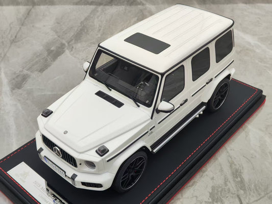 BBA MODEL 1/18 Mercedes-Benz G63 AMG White Resin Model Car BBA020