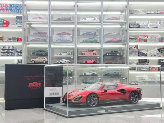BBR 1/18 Alfa Romeo 33 Stradale Red Leather Base Car Model P18264A