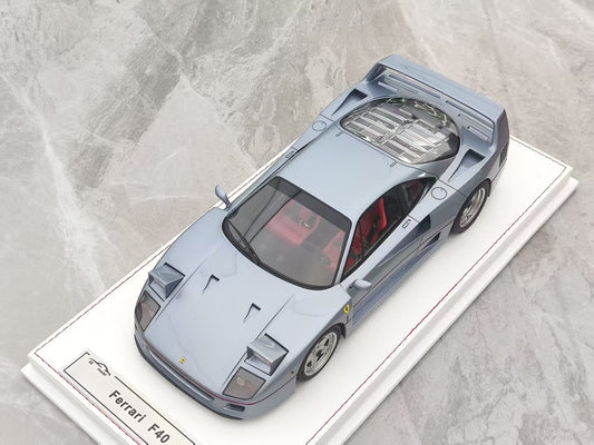 GL 1/18 Ferrari F40 Silver Gray Car Model JS-GL013