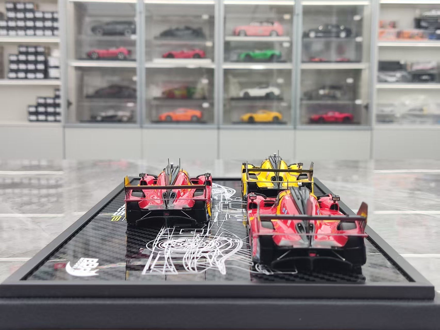 BBR 1/43 Ferrari 499P 2023, 2024, 2025 Le Mans Three-Year Champion - Three-Car Set EX57CH