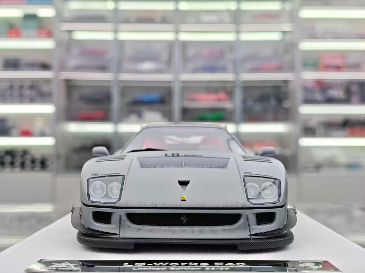 BBA MODEL 1/18 Ferrari F40 Battle Grey BBA030