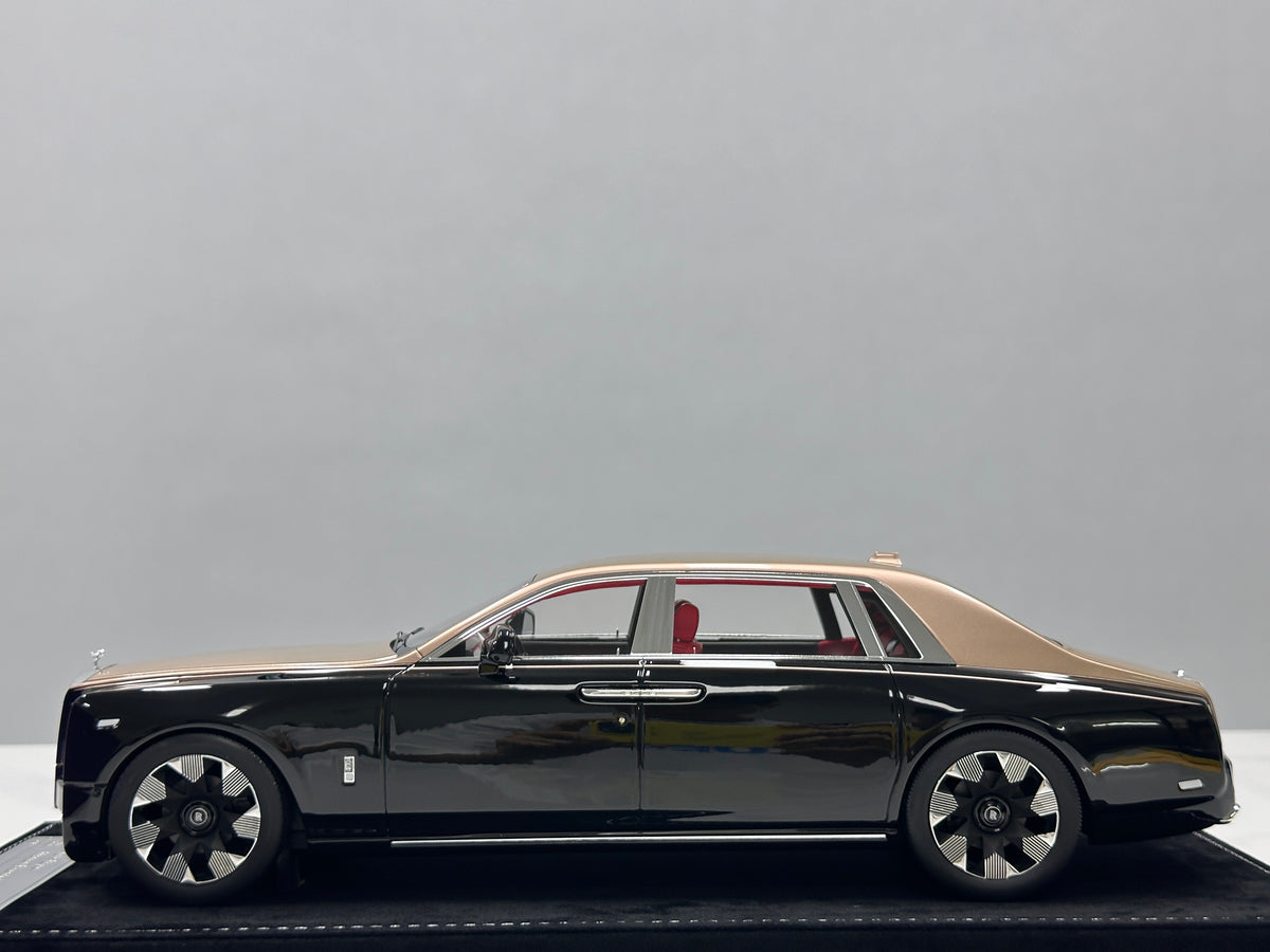HH Model 1/18 Rolls-Royce Phantom Series II Diamond Black/Champagne Gold HH736