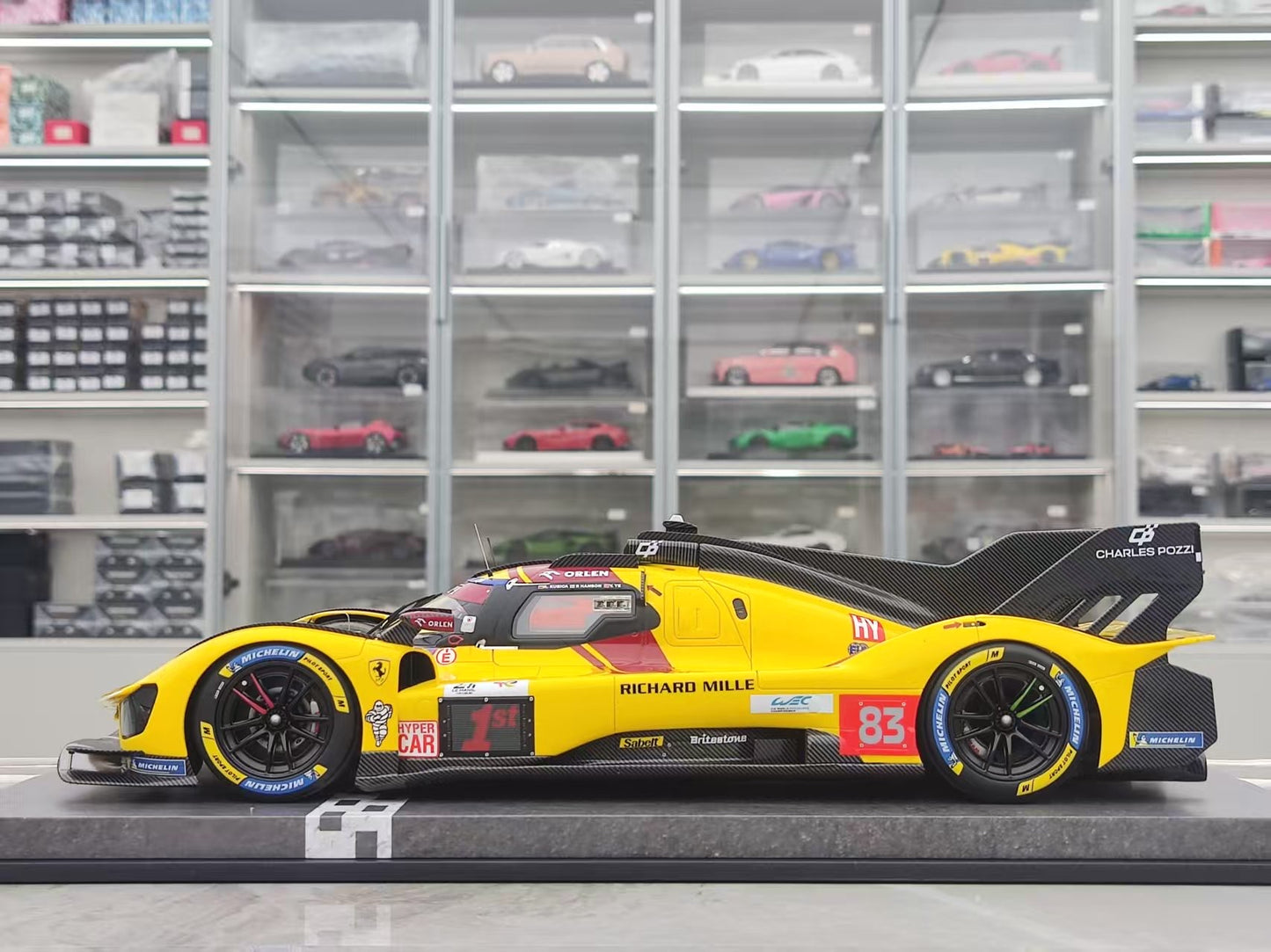 BBR 1/18 Ferrari 499P Le Mans 2025 #83 Yellow P18271CCH