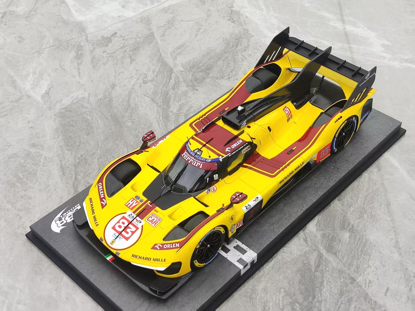 BBR 1/18 Ferrari 499P Le Mans 2025 #83 Yellow P18271CCH