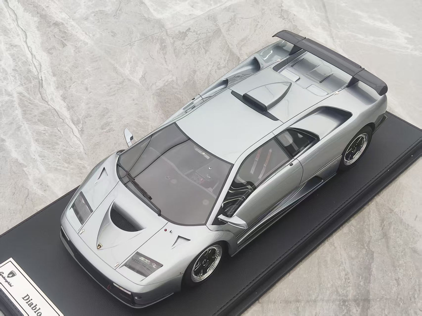 GL 1/12 Lamborghini Diablo GT Metallic Gray Model Car JS-GL006