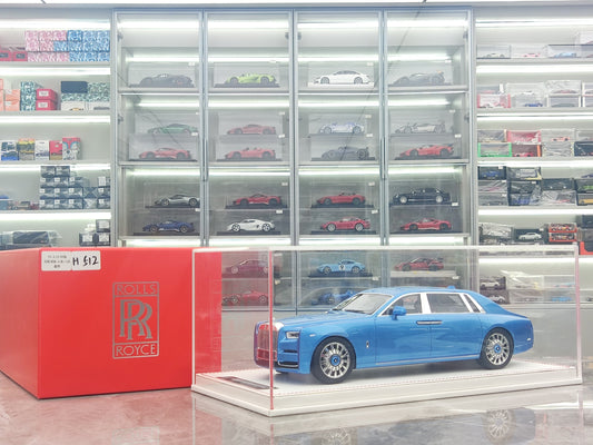 SC 1/18 Rolls-Royce Phantom VIII Blue Resin Car Model JS-SC001