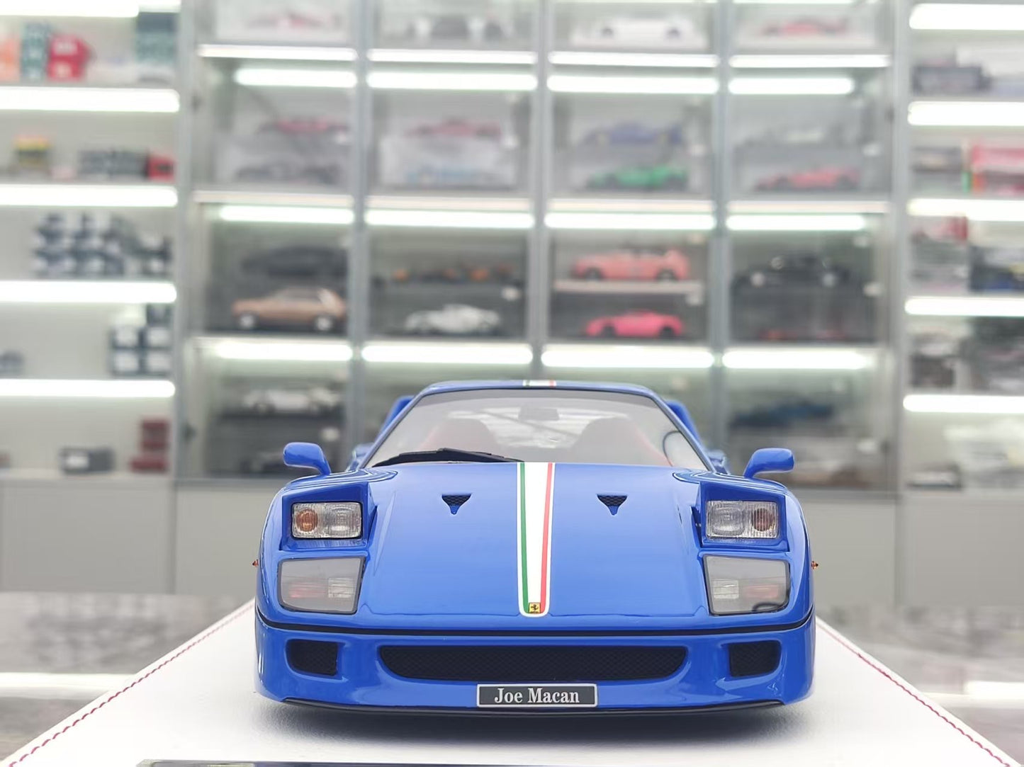 GL 1/18 Ferrari F40 Blue Model Car JS-GL014