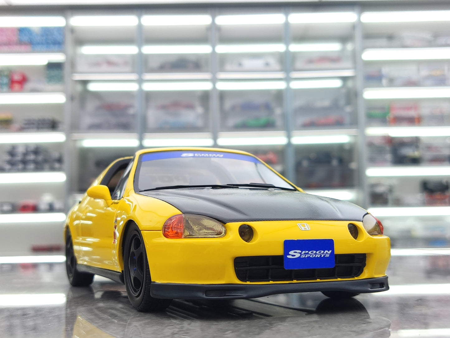 OTTO 1/18 Honda Civic Delsol Spoon Phoenix Yellow OT1154