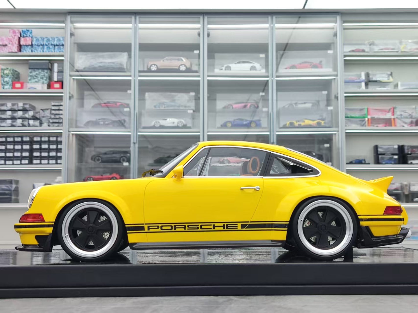 IVY 1/12 Porsche Singer DLS Yellow SM-IVY003