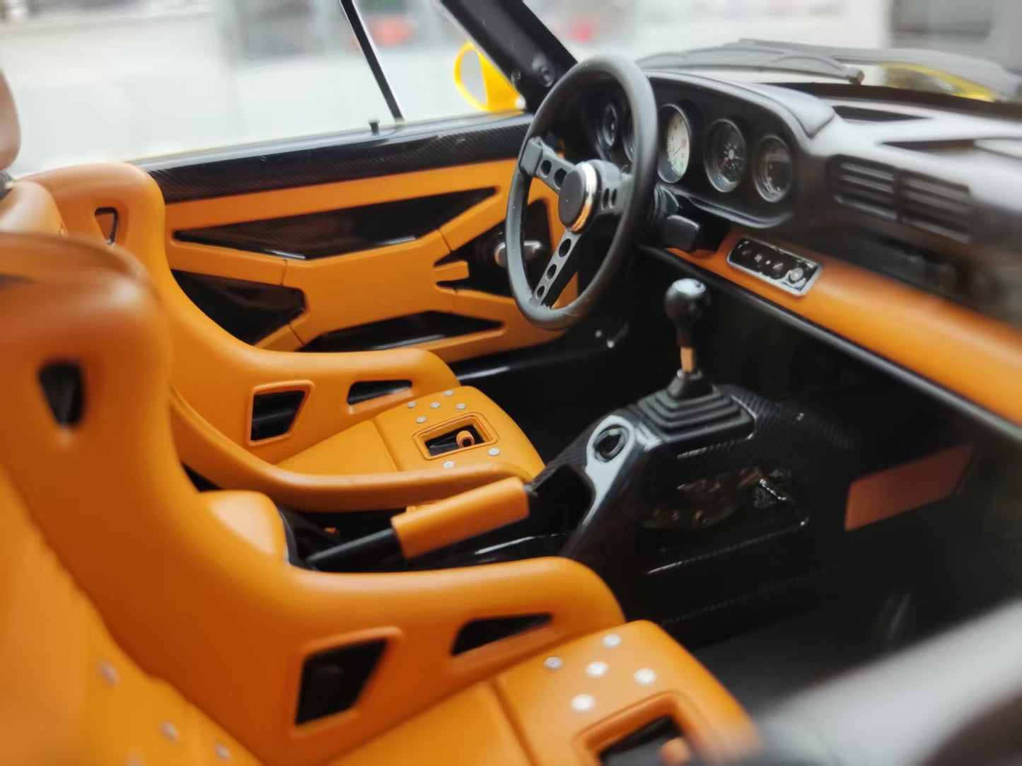 IVY 1/12 Porsche Singer DLS Yellow SM-IVY003