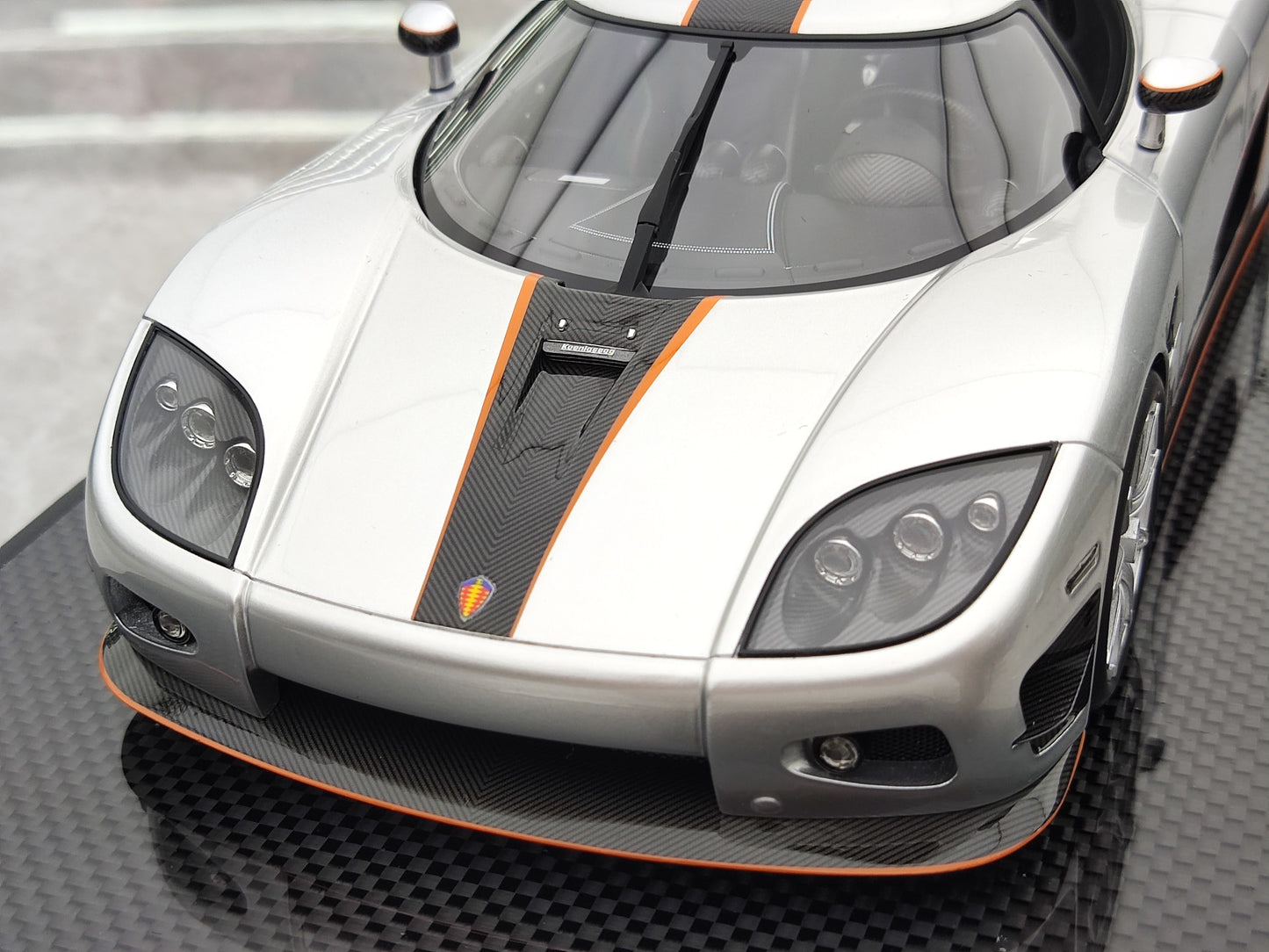 VMB 1/18 Koenigsegg CCX Silver Simulated Car Model JS-VMB001