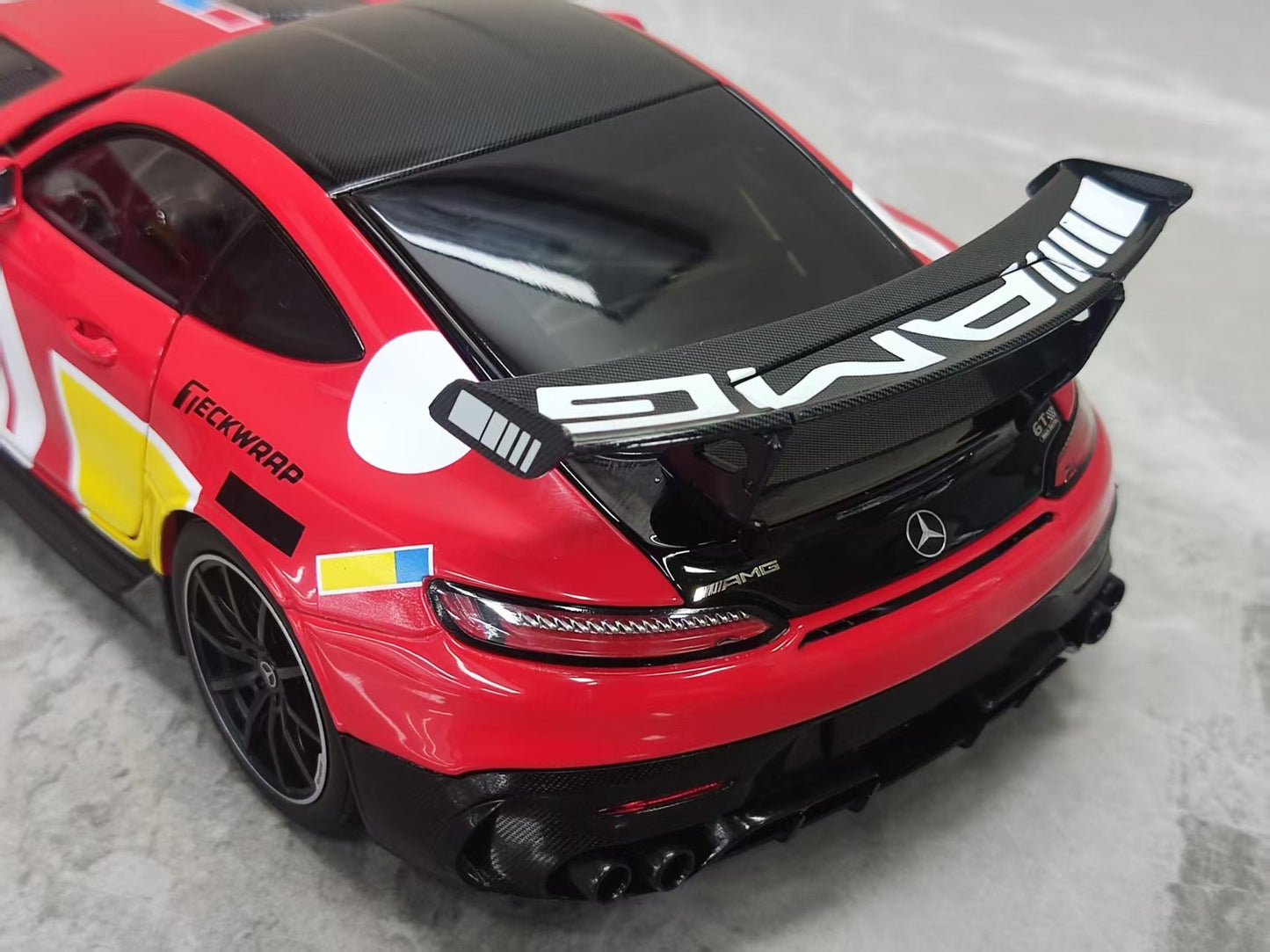 MINICHAMPS 1:18 Mercedes-AMG GT Black Series – Red with Livery (113032028)