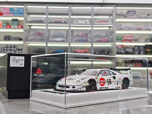 BBA MODEL 1/18 Ferrari F40 No. 58 livery BBA029