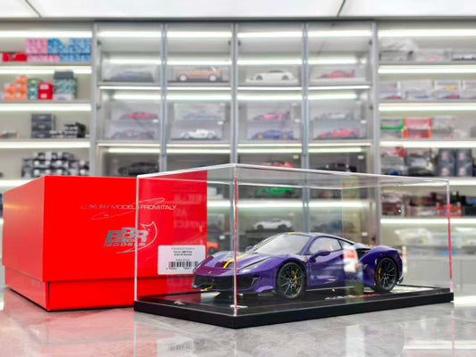 BBR 1/18 Ferrari 488pista Arabian Purple P18145VAST2024CH