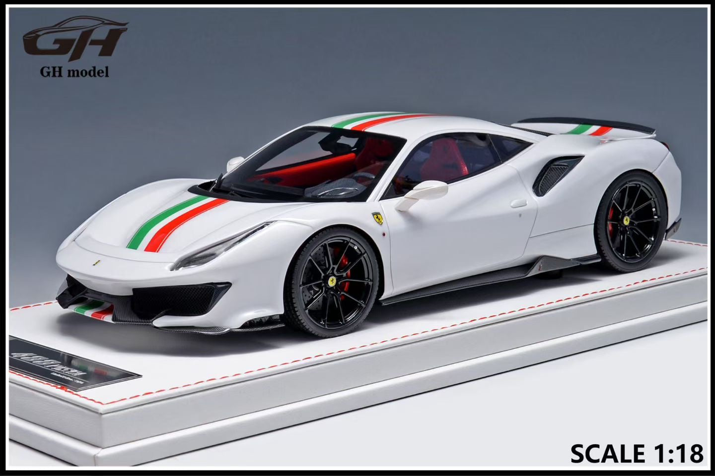 GH Model 1/18 Ferrari Novitec 488pista Limited Edition Model Car