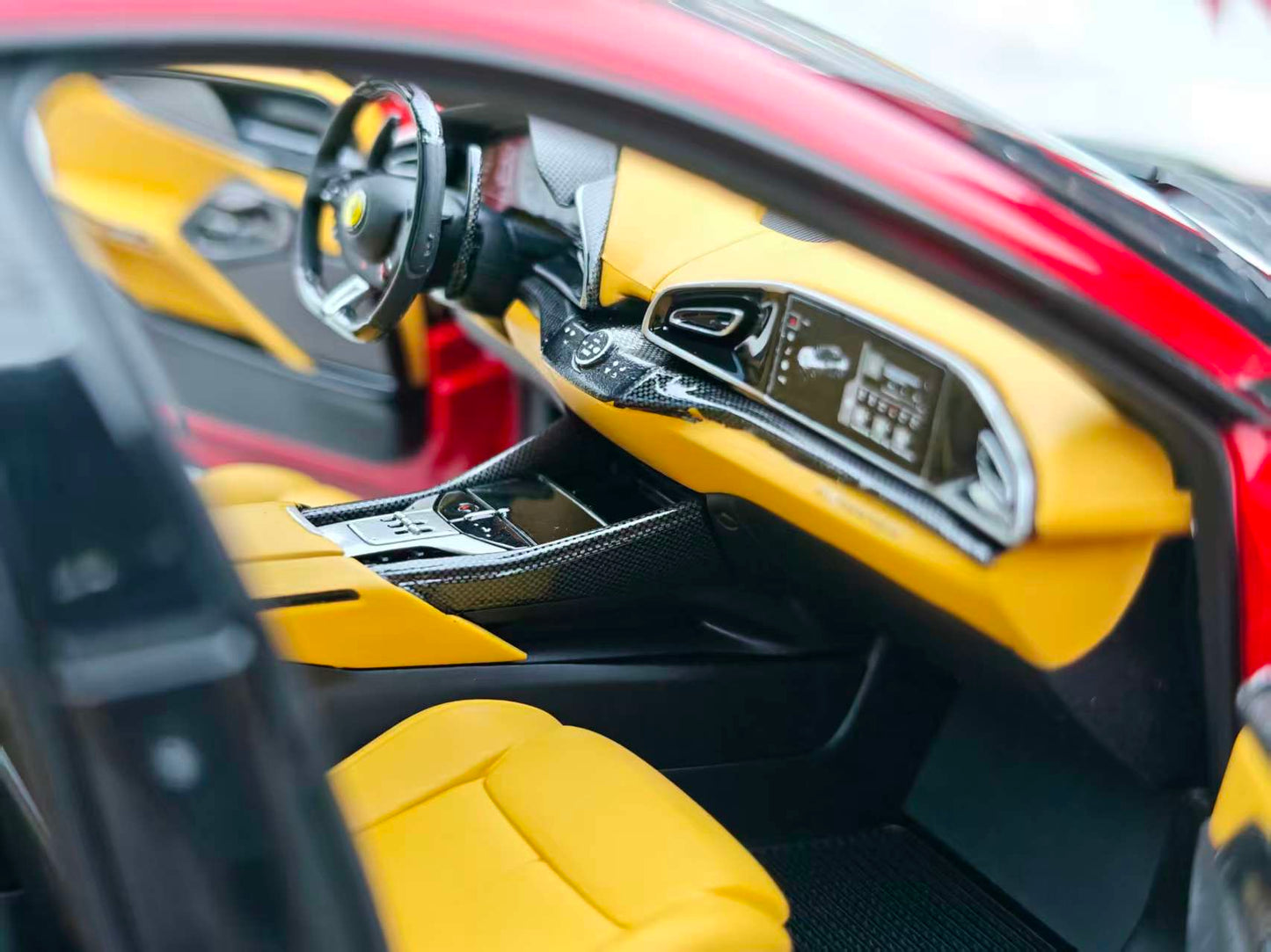 BBR 1/18 Ferrari Purosangue with Panoramic Sunroof, Standard Red (HE180053B)