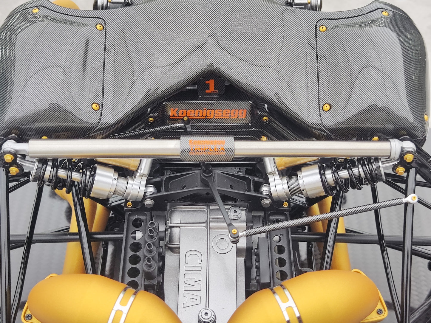 FRONTIART 1/6 Koenigsegg ONE:1 Engine Gold FA20221123-1