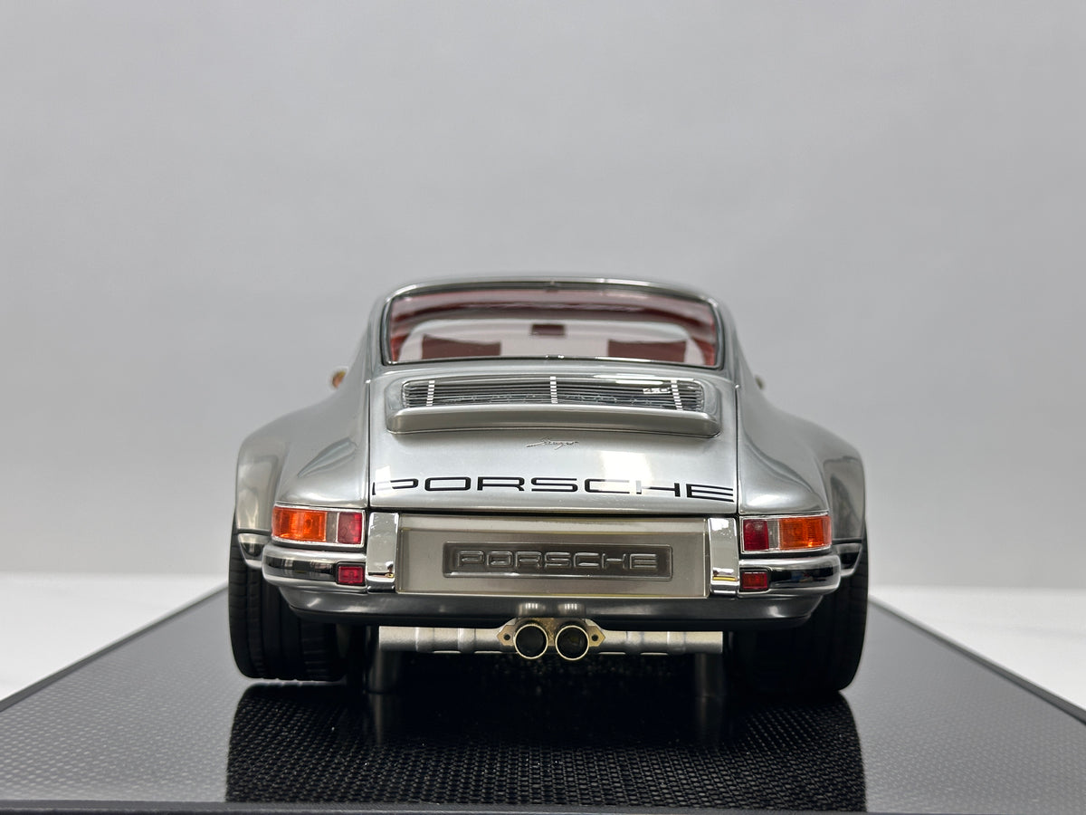 IVY 1/12 Porsche Singer, Matte Chrome with White Wheels IVY249