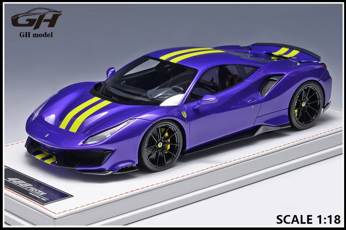 GH Model 1/18 Ferrari Novitec 488 pista Limited Edition Model Figurine