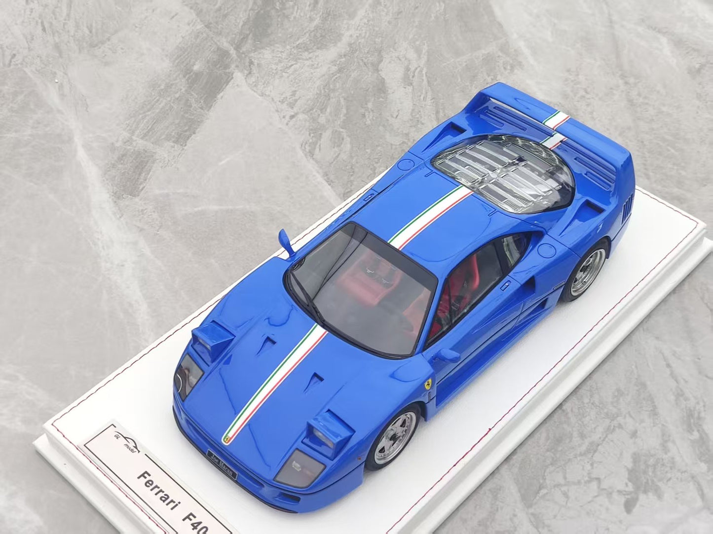 GL 1/18 Ferrari F40 Blue Model Car JS-GL014