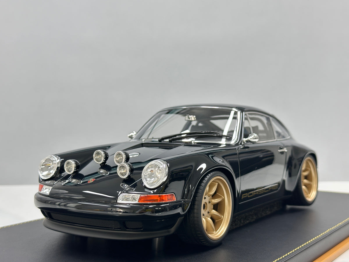 IVY 1/12 Porsche Singer Black/Gold Wheels IVY246