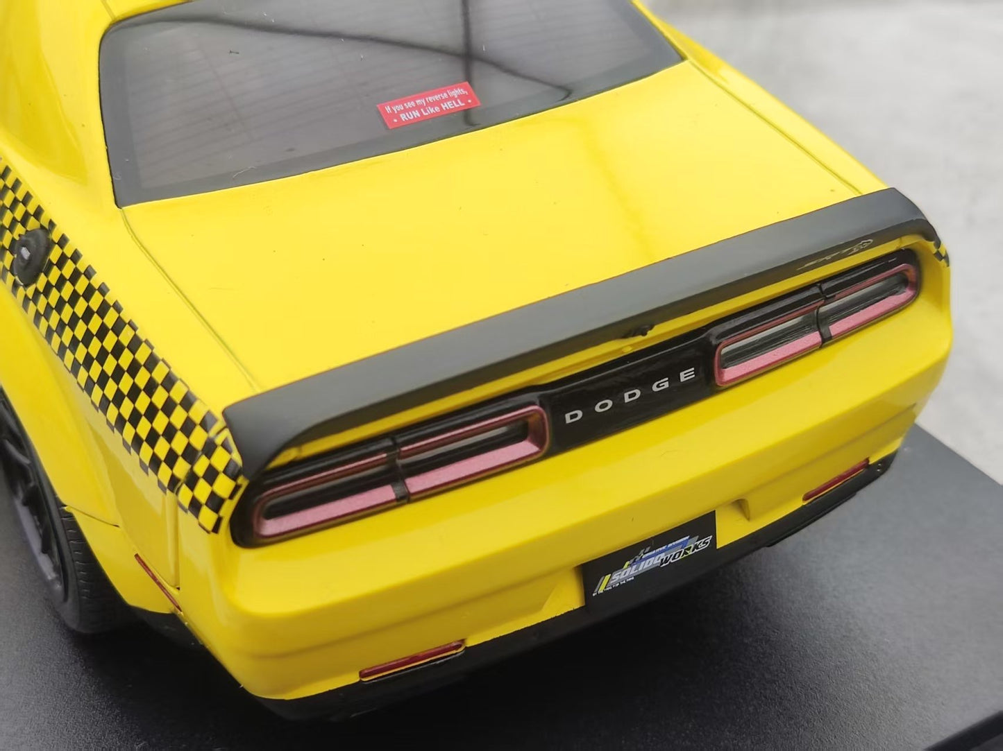Solido 1/18 Dodge Challenger SRT Hellcat Redeye Widebody NYC Hellcab Yellow S1805716