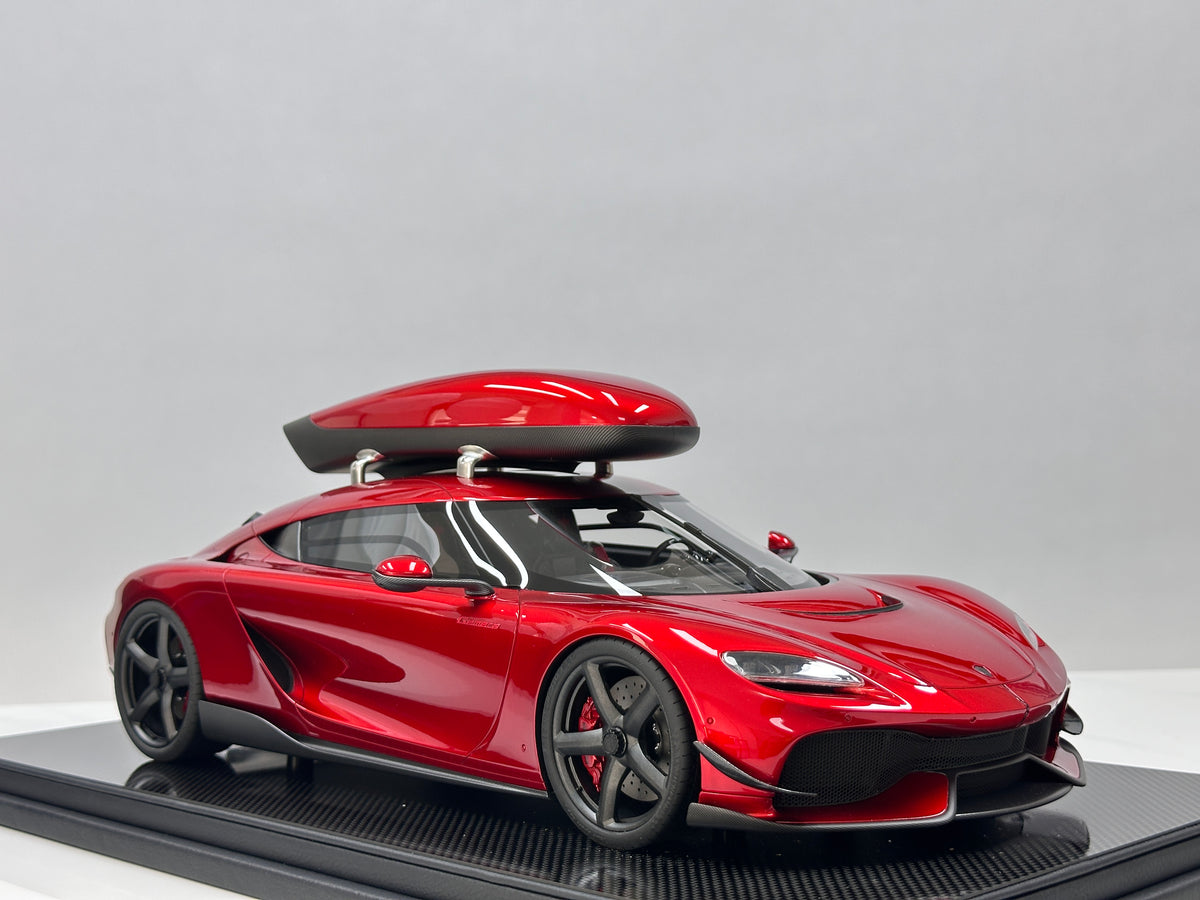 Frontiart 1/12 Koenigsegg Gemera with Roof Rack – Candy Red (FA206)