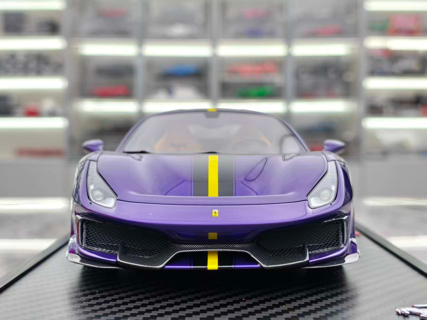 BBR 1/18 Ferrari 488pista Arabian Purple P18145VAST2024CH