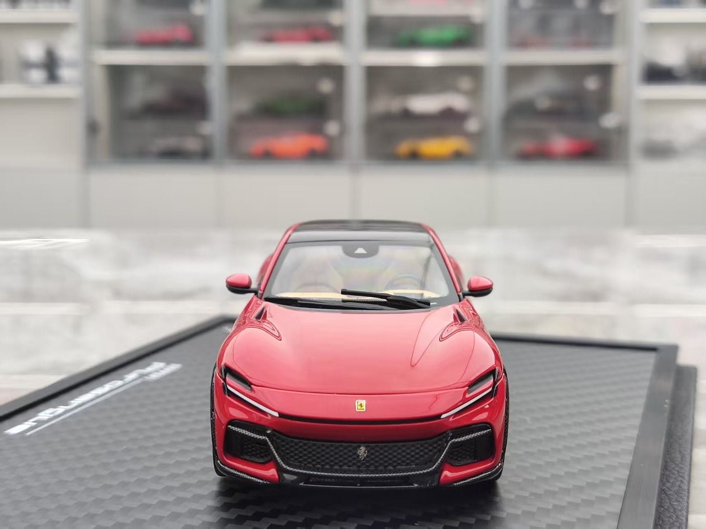 BBR 1/43 Ferrari Purosangue Panoramic Sunroof Version, Standard Red HE43002BST