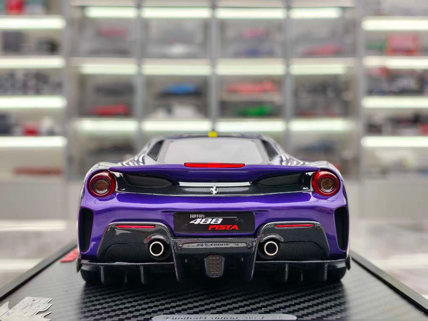 BBR 1/18 Ferrari 488pista Arabian Purple P18145VAST2024CH