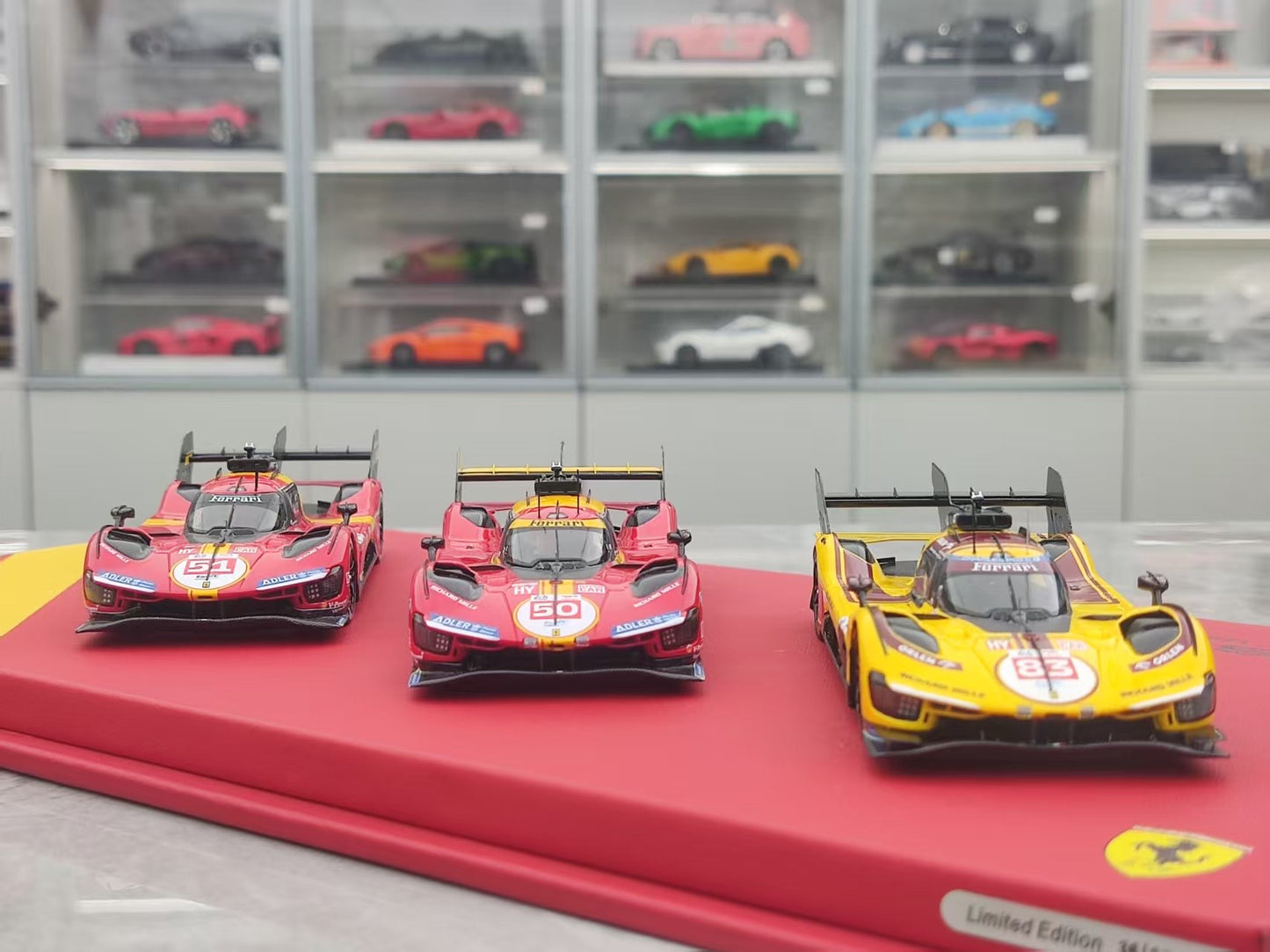 BBR 1/43 Ferrari 2023, 2024, 2025 Le Mans Three-Time Champion Special Edition Three-Car Set EMP25LMEX