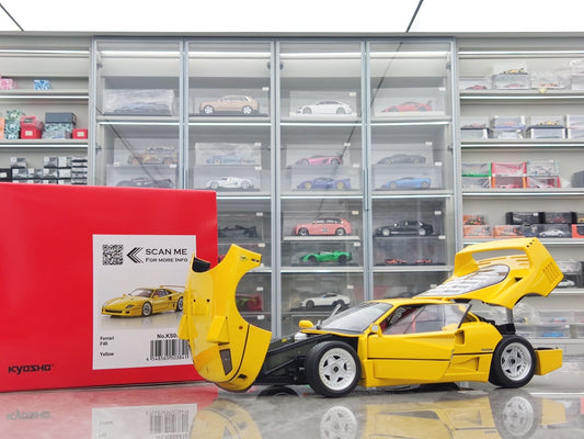 Kyosho 1/18 Ferrari F40 Yellow 08416Y
