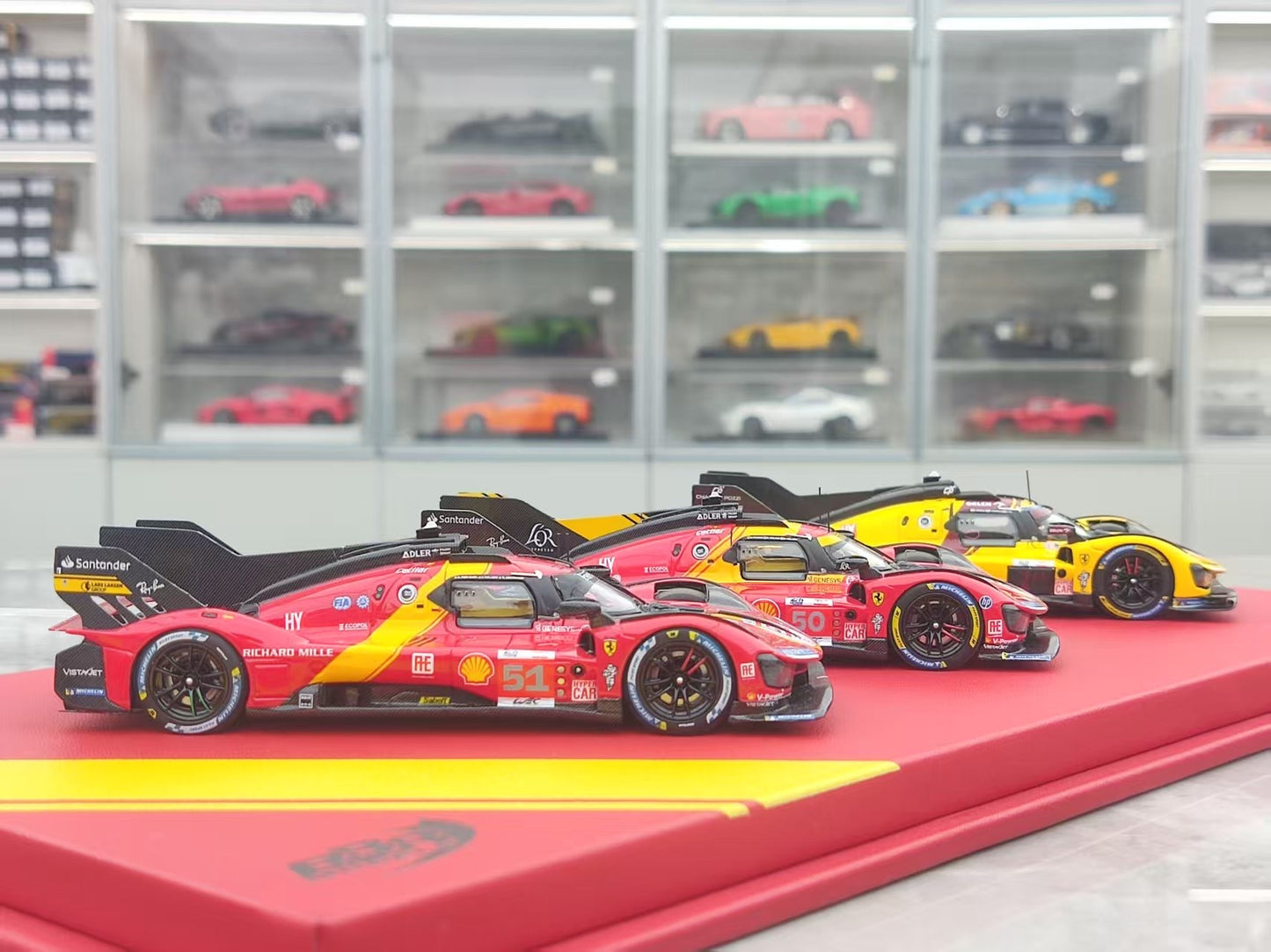 BBR 1/43 Ferrari 2023, 2024, 2025 Le Mans Three-Time Champion Special Edition Three-Car Set EMP25LMEX