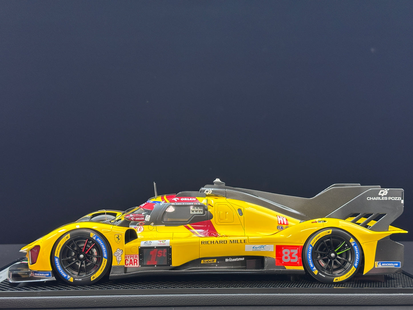 BBR 1/12 Ferrari 499P Le Mans 2025; Ye Yifei, champion, Le Mans #83, BBR1228C