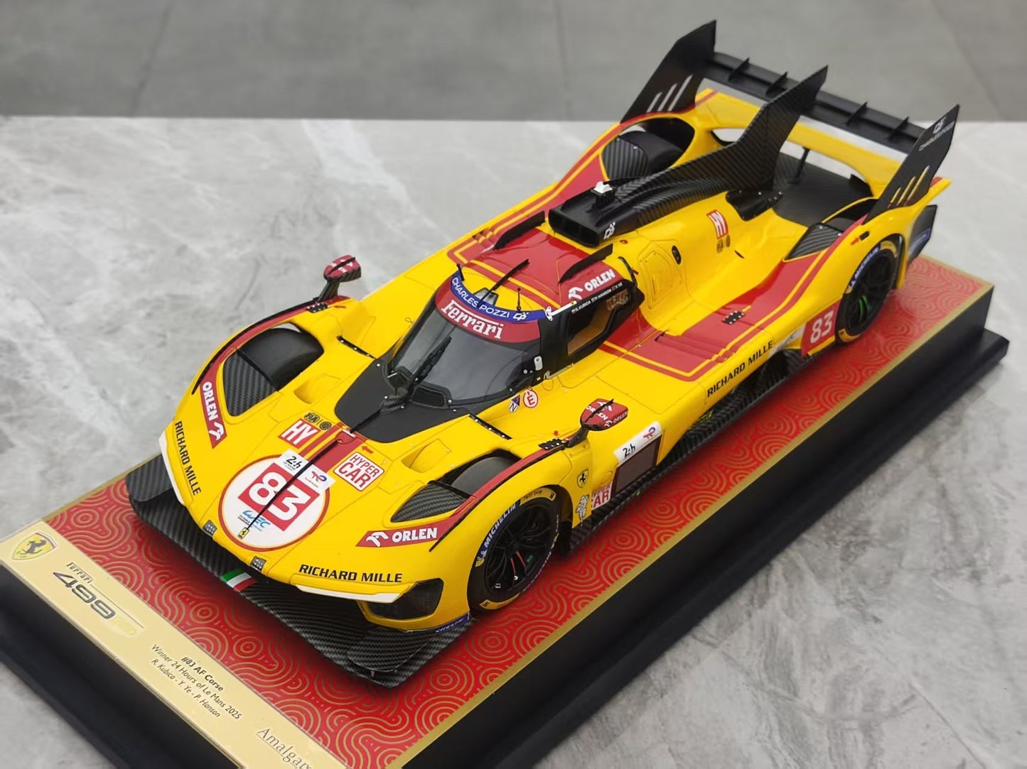 Amaglam 1/18 Ferrari 499P Yellow M6274-SC4