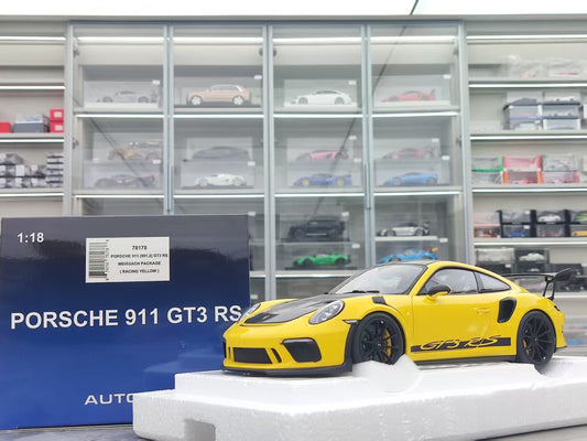 AUTO Art 1/18 Porsche 911 (991.2) GT3 RS Yellow 78178