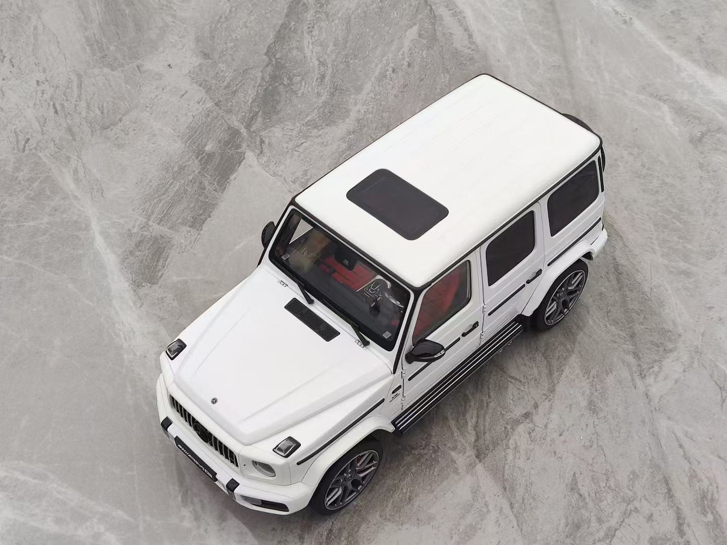 Almost Real 1/18 Mercedes-AMG G63 55th Anniversary Edition White Alloy Car Model 820807