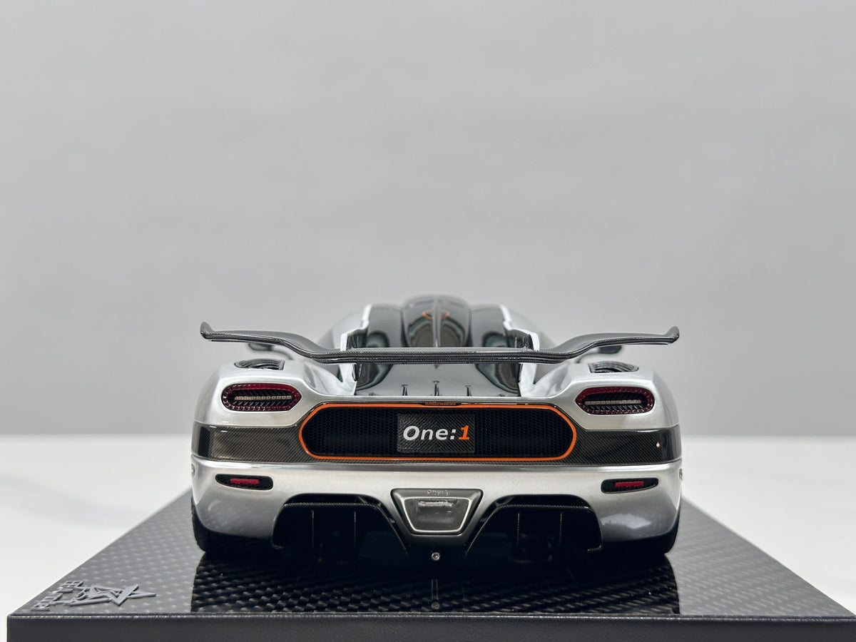 BBA Model 1/18 Koenigsegg One:1 Silver BBA098