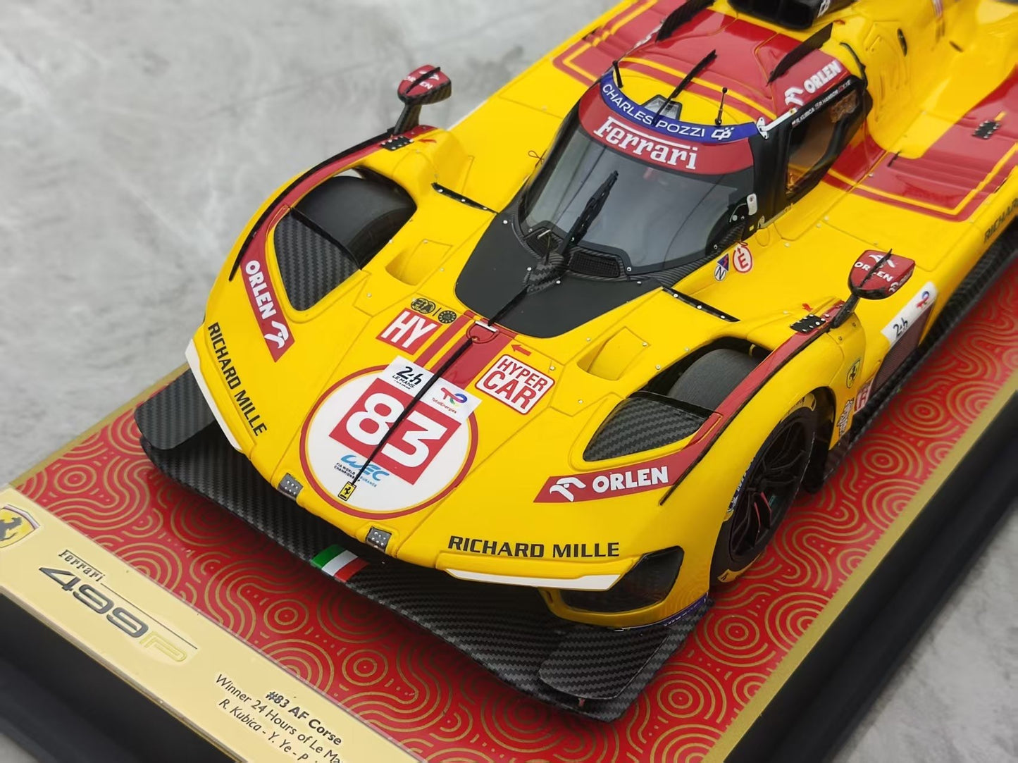 Amaglam 1/18 Ferrari 499P Yellow M6274-SC4