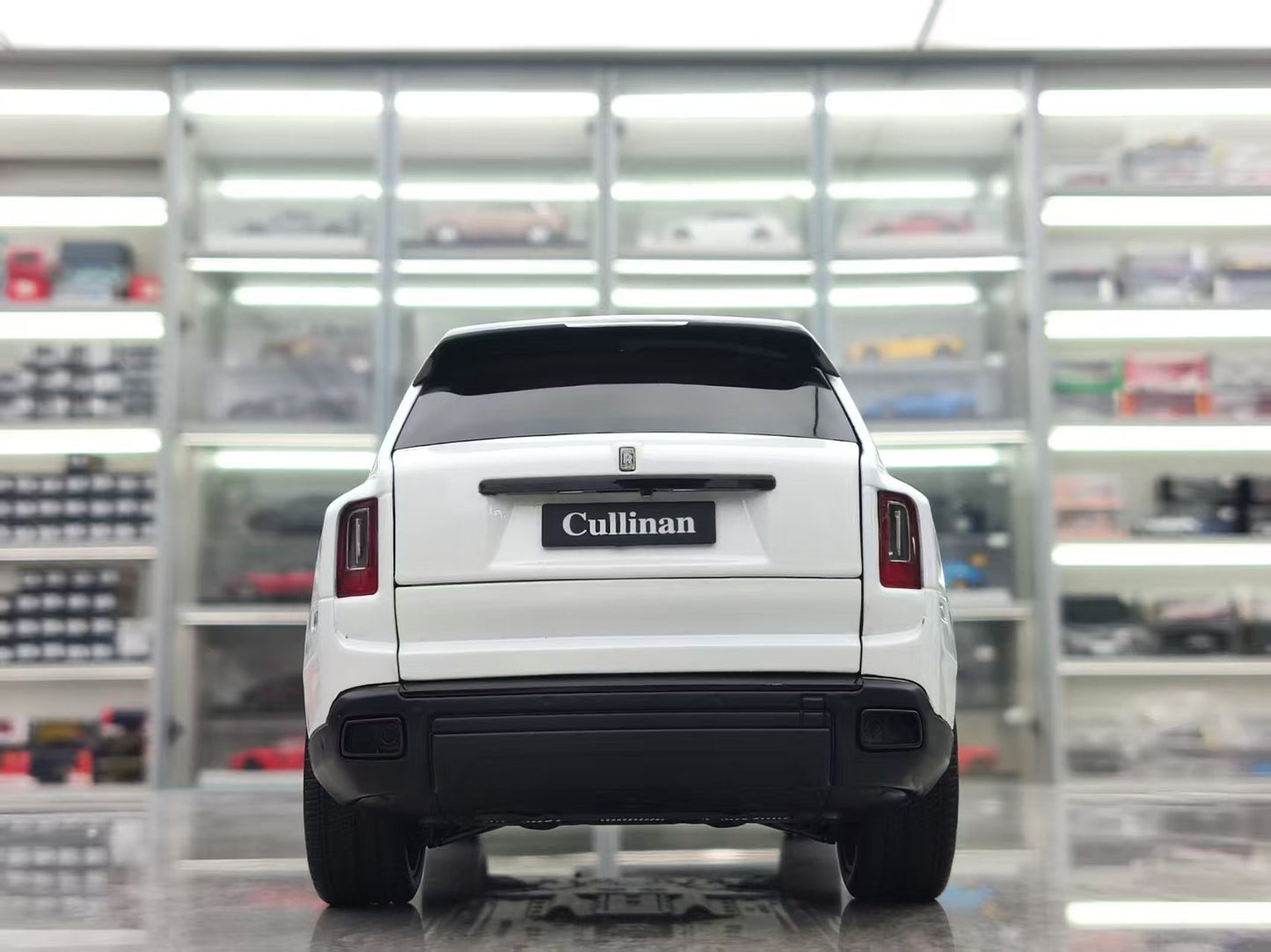 ZP 1/18 Rolls-Royce Cullinan BB Fishing Seat Edition, Leather Suitcase Version, Metallic White ZP112