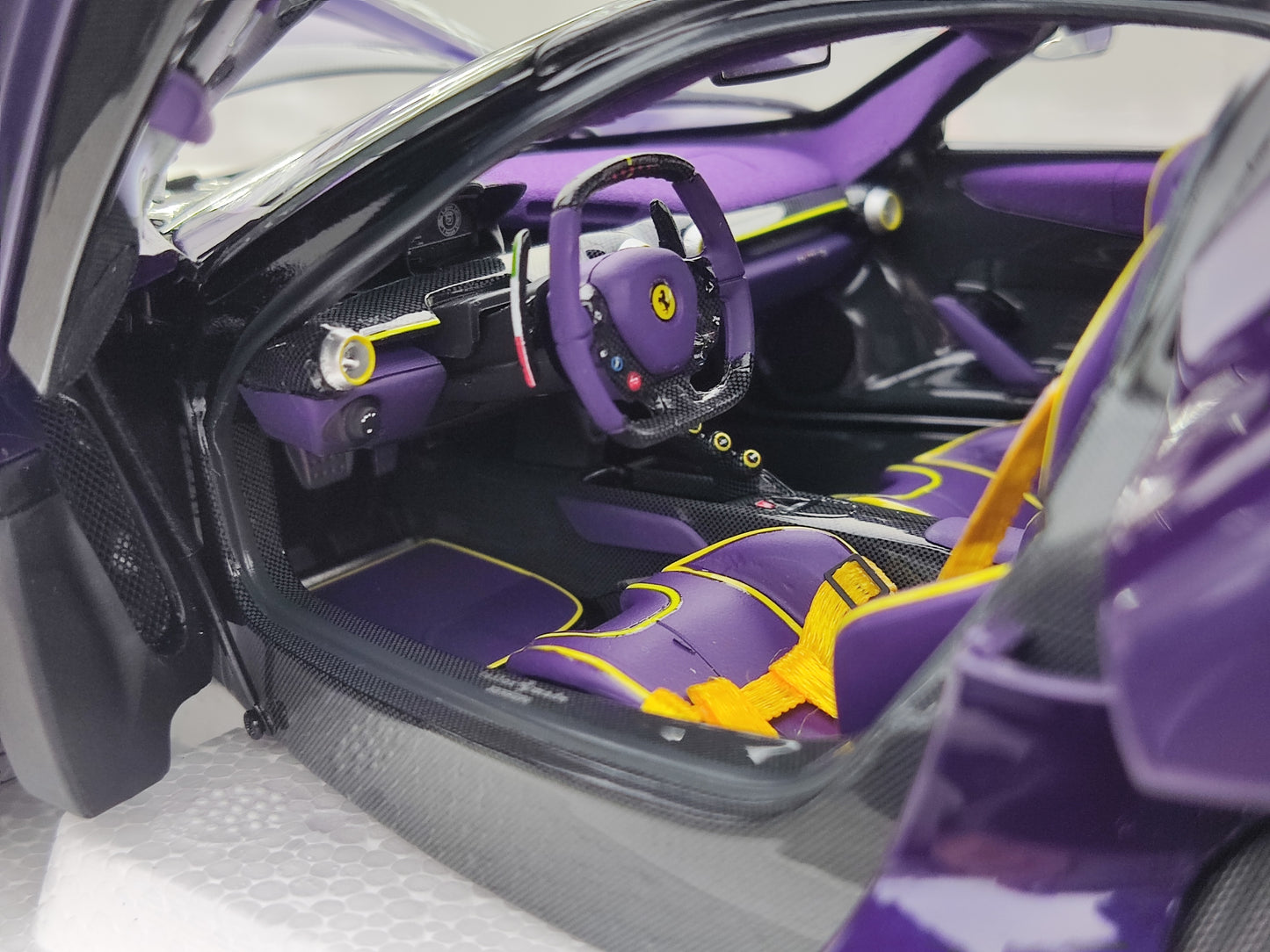 BBR 1/18 Ferrari LaFerrari Alloy Fully Open, Purple BB8182237