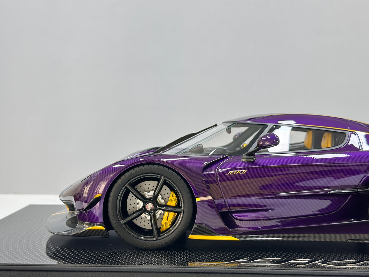 FRONTIART 1/12 Koenigsegg Jesko Carbon Ink Purple FA205